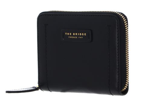 THE BRIDGE Fiona Zip Around Wallet Nero abb. ORO