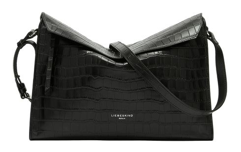 LIEBESKIND BERLIN Lora Croco Shoulderbag M Black