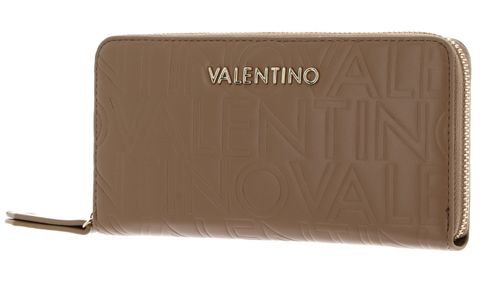 VALENTINO Lio Re Zip Around Wallet Beige