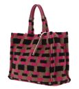 COCCINELLE Never Without Bag Preppy Grained Leather Shopper M Multi Rosewood COCCINELLE Never Without Bag Preppy Grained Leather Shopper M Multi Rosewood