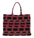 COCCINELLE Never Without Bag Preppy Grained Leather Shopper M Multi Rosewood COCCINELLE Never Without Bag Preppy Grained Leather Shopper M Multi Rosewood