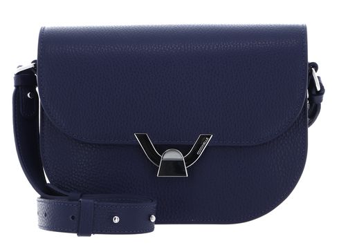 COCCINELLE Dew Crossbody Grained Leather Royal Blue