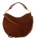 COCCINELLE Sunup Suede Leather Eco Shearling Shoulderbag Natural / Cuir COCCINELLE Sunup Suede Leather Eco Shearling Shoulderbag Natural / Cuir
