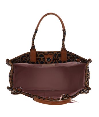 COCCINELLE Jacquard Shoulder Bag M Multi Royal / Cuir | Buy bags
