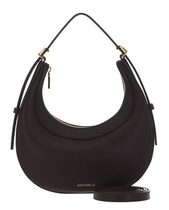 COCCINELLE Whisper Grained Leather Mini Bag Fondant Brown