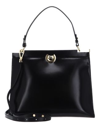 COCCINELLE Binxie Handbag Shiny Calf Leather Noir