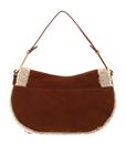 COCCINELLE Magie Eco Shearling Suede Leather Shoulderbag Natural / Cuir