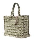 COCCINELLE Never Without Bag Winter Monogram Jacquard Shoulder Bag M Multi Laurel Green / Laurel