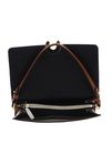 COCCINELLE Binxie Tricolor Handbag Grained Leather M Noir / Lambs / Cuir