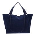 COCCINELLE Oliver Suede Handbag Suede Leather Royal Blue