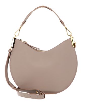 COCCINELLE Sunup Handbag Double Grainy Leather Rosette / Warm Taupe