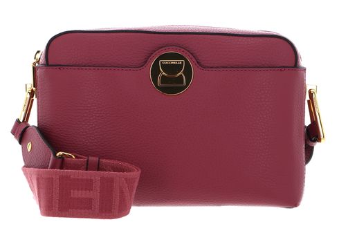 COCCINELLE Liya Signature Crossbody Grained Leather Rosewood