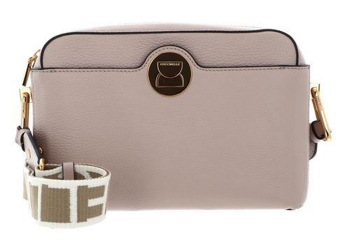 COCCINELLE Liya Signature Crossbody Grained Leather Rosette COCCINELLE Liya Signature Crossbody Grained Leather Rosette