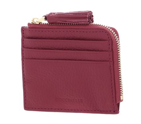 COCCINELLE Tassel Credit Card Holder Rosewood