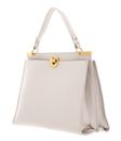 COCCINELLE Binxie Handbag Grained Leather Lambskin White