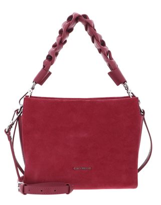 COCCINELLE Boheme Handbag Suede Grainy Leather Rosewood