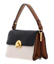 COCCINELLE Binxie Tricolor Handbag Grained Leather S Noir / Lambs / Cuir
