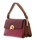 COCCINELLE Binxie Tricolor Handbag Grained Leather S Brandy / Rosewood / Cuir