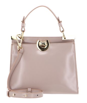 COCCINELLE Binxie Handbag Shiny Calf Leather Rosette