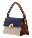 COCCINELLE Binxie Tricolor Handbag Grained Leather S Royal Blue / Rosette / Cuir