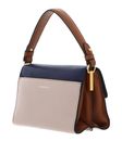 COCCINELLE Binxie Tricolor Handbag Grained Leather S Royal Blue / Rosette / Cuir