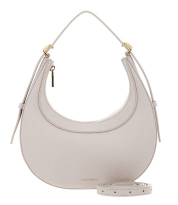 COCCINELLE Whisper Grained Leather Mini Bag Lambskin White