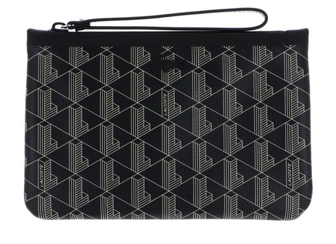 LACOSTE Clutch S Mono Noir Beige