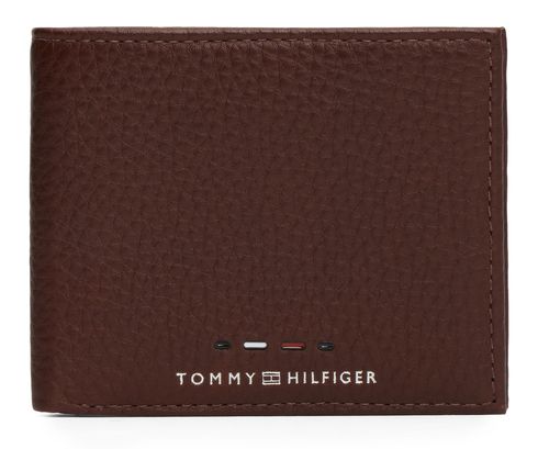 TOMMY HILFIGER TH Premium Leather Mini CC Wallet Cognac