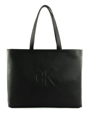 Calvin Klein CKJ Sculpted Slim Tote 34 Deboss Black