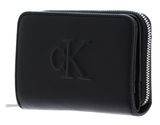 Calvin Klein CKJ Sculpted Zip Around Wallet Black Calvin Klein CKJ Sculpted Zip Around Wallet Black
