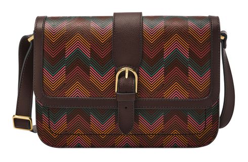 FOSSIL Zoey Flap Crossbody Bag Harlow Multi Print