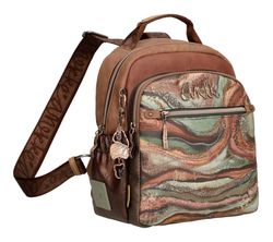 Sac à Dos Anekke Core Mantle Gris/marron - Neuf Avec Housse Et Breloque