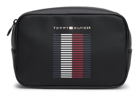 TOMMY HILFIGER TH Foundation Pique Washbag Black