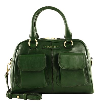 THE BRIDGE Flora Handbag S Verde Inglese abb. Oro