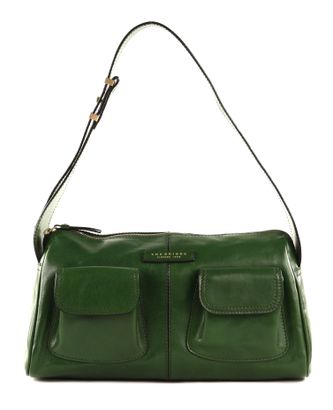 THE BRIDGE Flora Shoulder Bag Verde Inglese abb. Oro