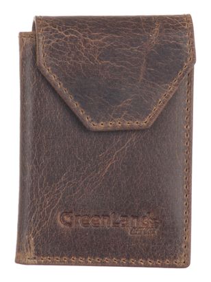 GreenLand Nature Montenegro Mini Card Wallet RFID Brown