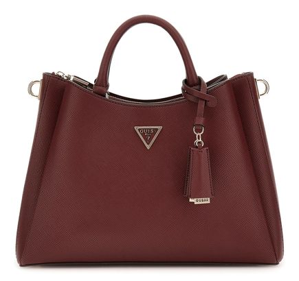 GUESS Eco Gloriana Girlfriend Satchel Burgundy