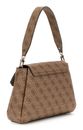 GUESS Sora Girlfriend Flap Shoulder Bag Latte Logo GUESS Sora Girlfriend Flap Shoulder Bag Latte Logo