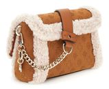 GUESS Davika Flap Shoulder Bag Cognac