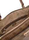 GUESS Eco Erica 2 Compartment Satchel Latte Logo GUESS Eco Erica 2 Compartment Satchel Latte Logo