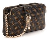 GUESS Eco Erica Status Crossbody Brown Logo GUESS Eco Erica Status Crossbody Brown Logo