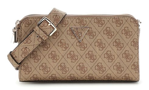 GUESS Eco Erica Status Crossbody Latte Logo