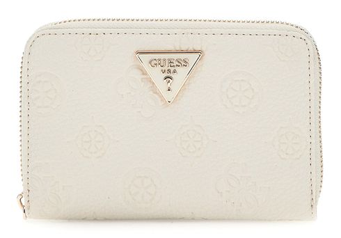 GUESS Cresidia SLG Zip Around Wallet M Bone