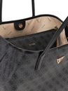 GUESS Eco Victtoria Large 2 In 1 Tote Coal Logo GUESS Eco Victtoria Large 2 In 1 Tote Coal Logo