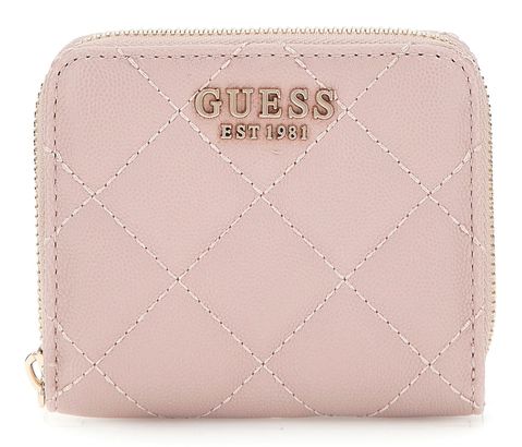 GUESS Eco Carly SLG Small Zip Around Wallet Mauve