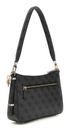 GUESS Eco Erica Top Zip Shoulder Bag Coal Logo GUESS Eco Erica Top Zip Shoulder Bag Coal Logo