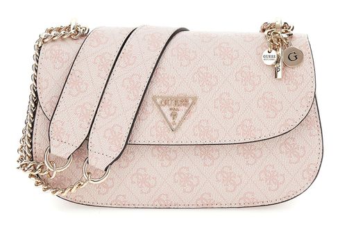 GUESS Eco Erica Convertible Xbody Flap Bag Dusty Rose Logo