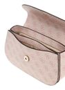 GUESS Eco Erica Convertible Xbody Flap Bag Dusty Rose Logo