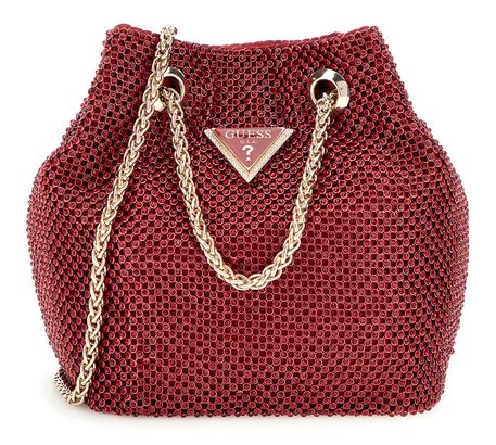 GUESS Zalina Mini Pouch Claret