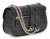 GUESS Eco Erica Convertible Xbody Flap Bag Coal Logo